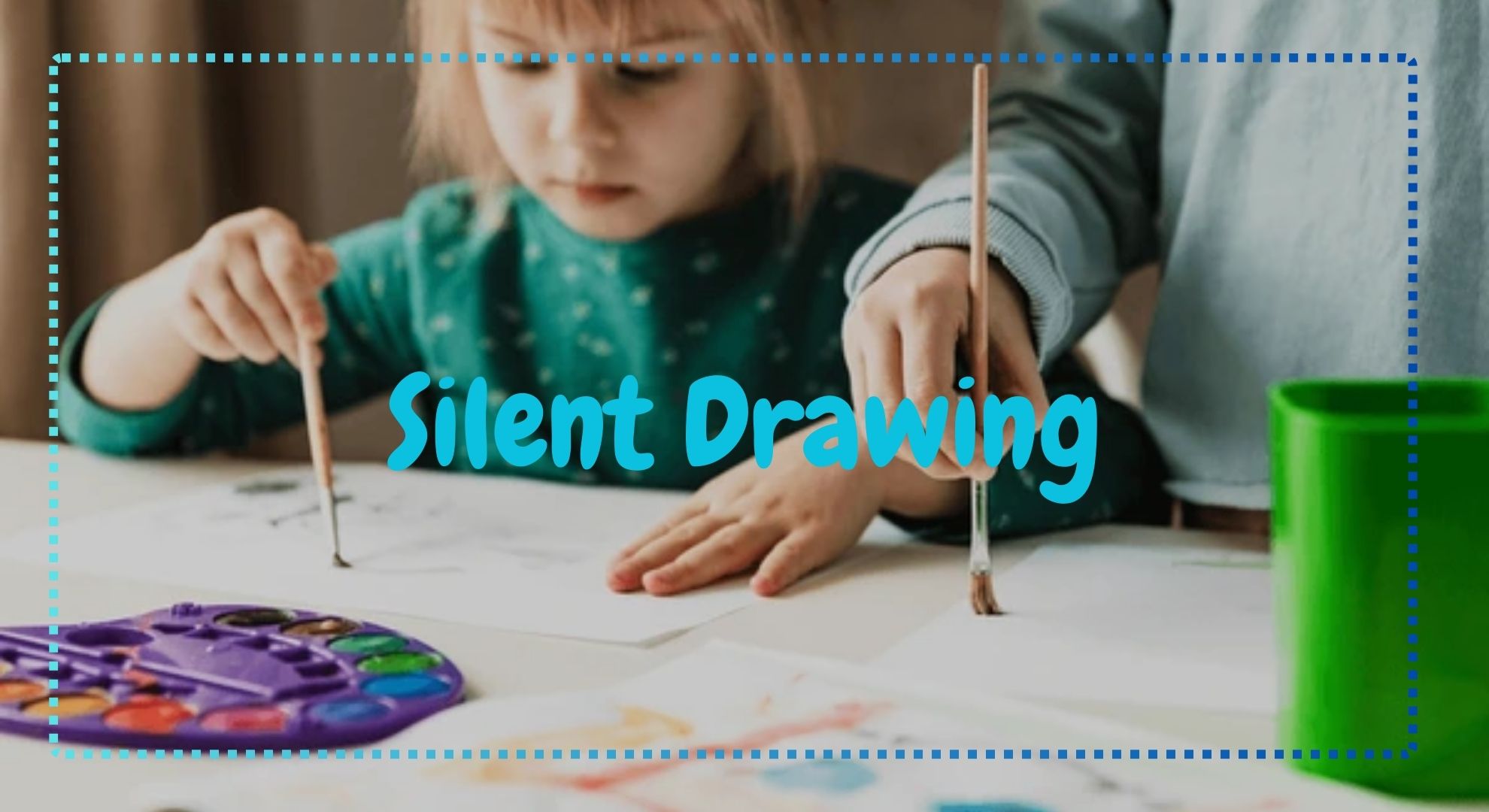 Child Silent Drawing in the Classroom