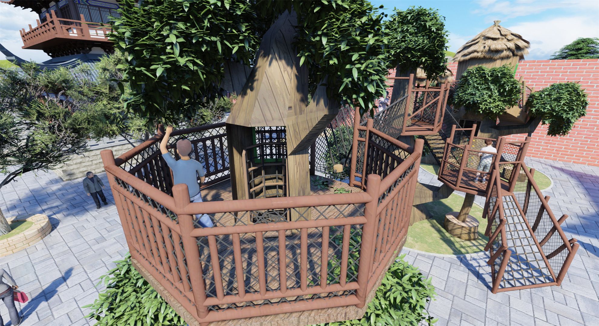 Custom Wooden Playground1