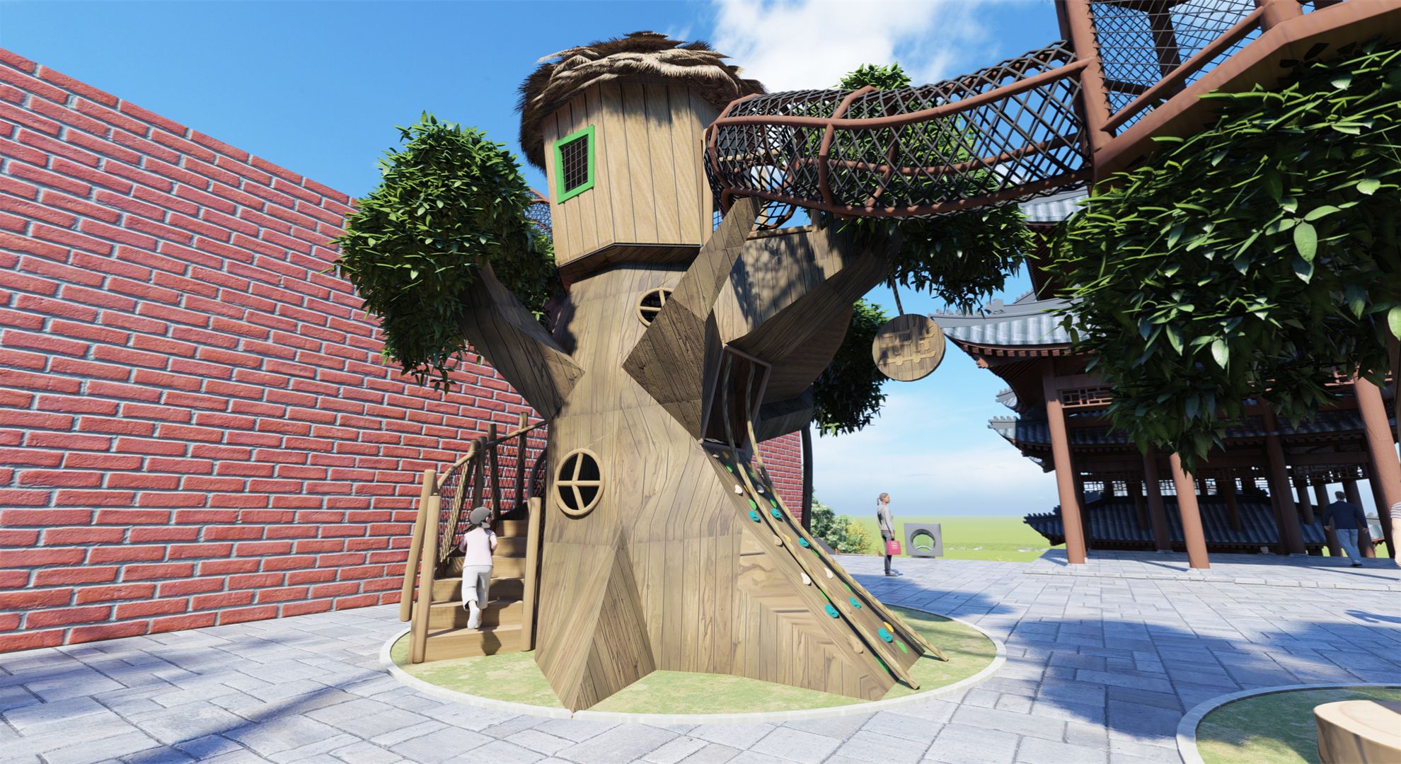 Custom Wooden Playground6