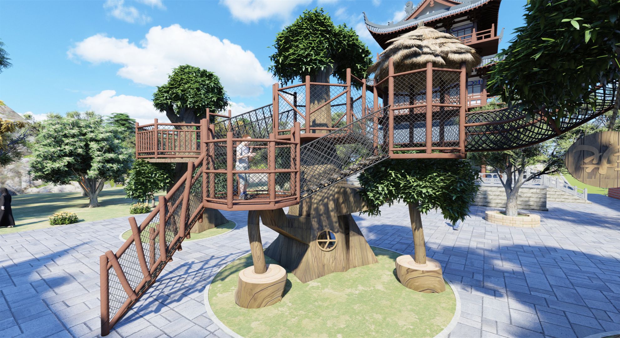 Custom Wooden Playground7