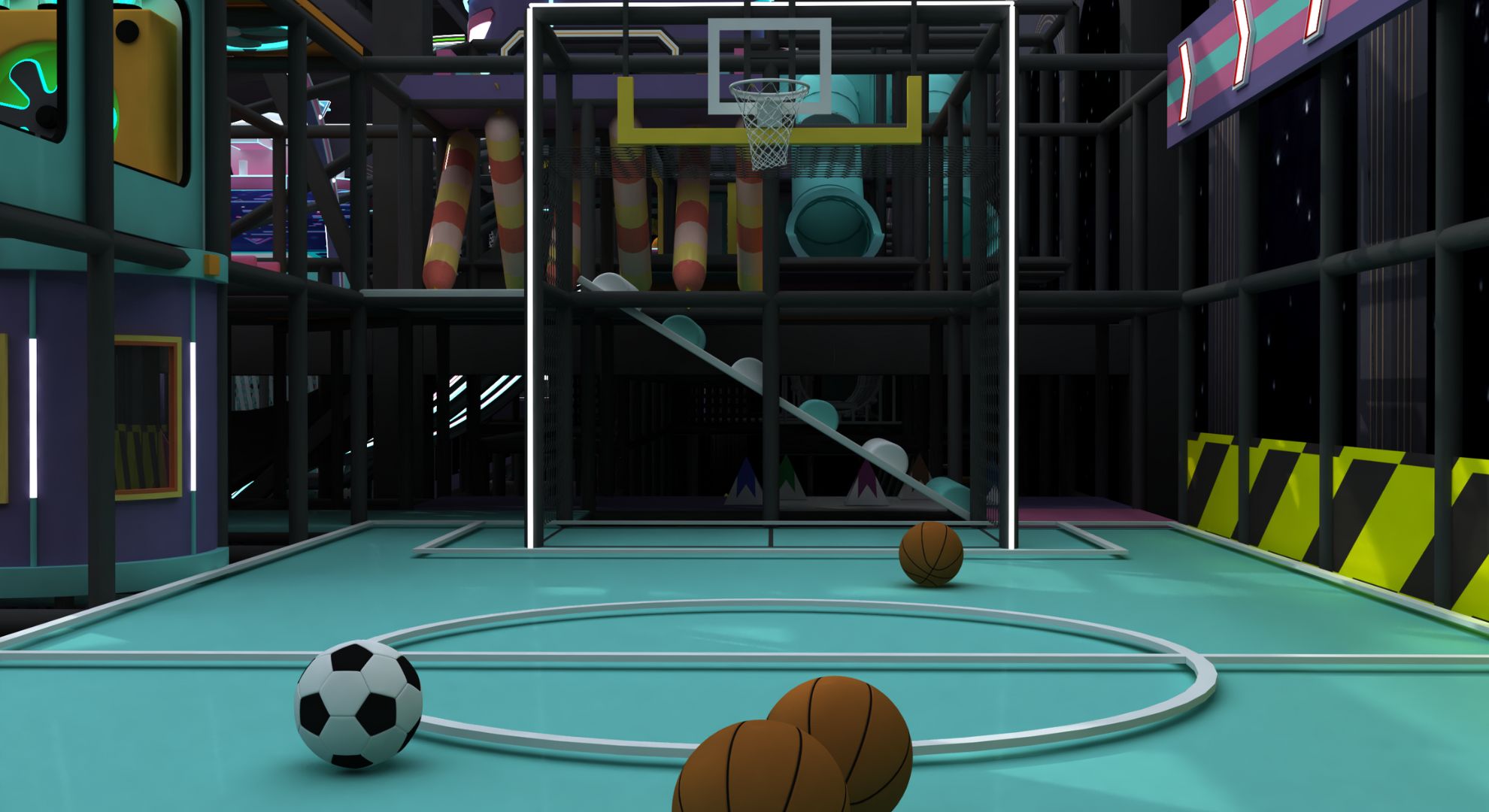 Cyberpunk Theme Amusement Park6