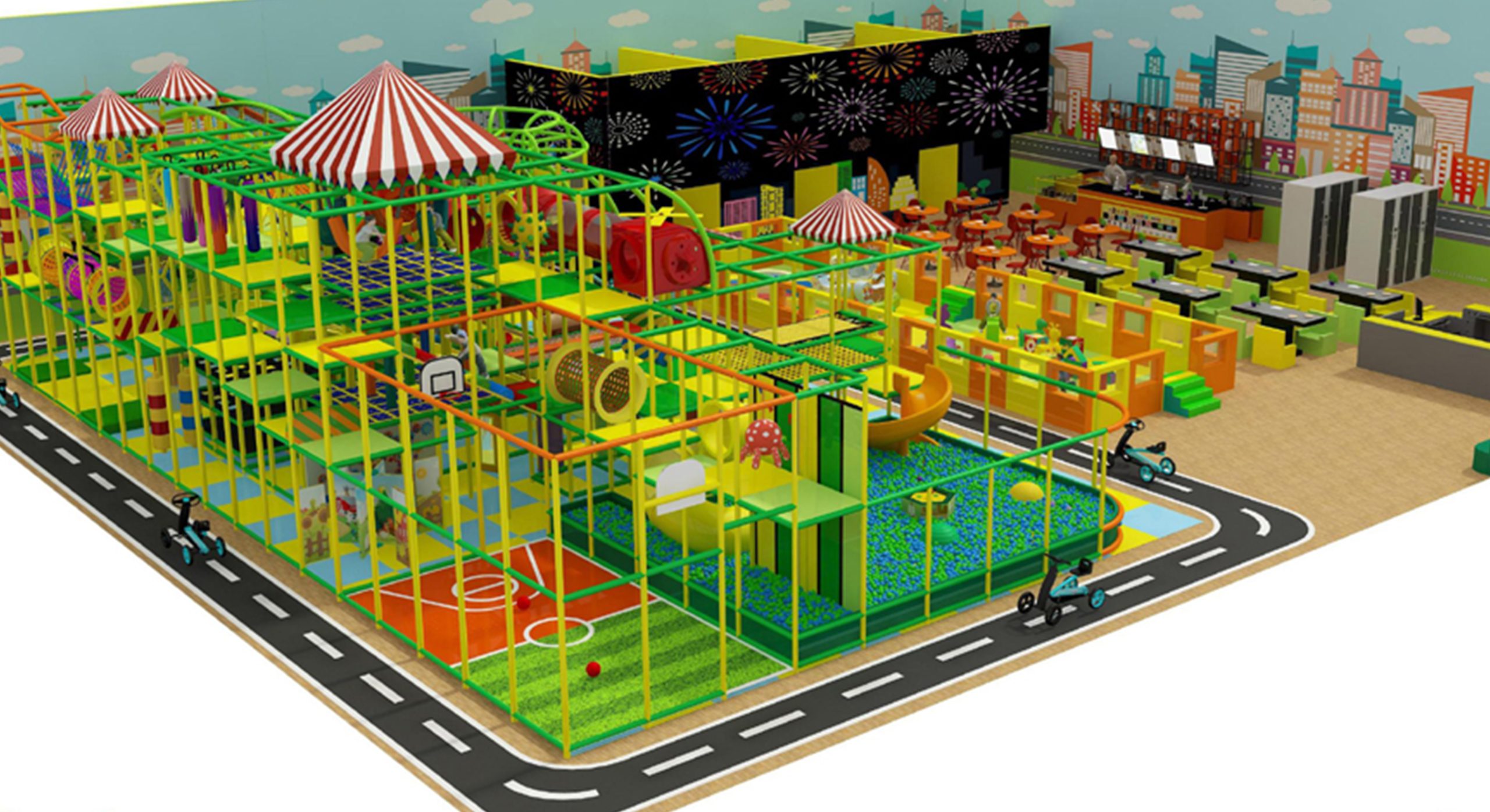 Modern City Kids Zone Indoor Playground Equipment manufacturer