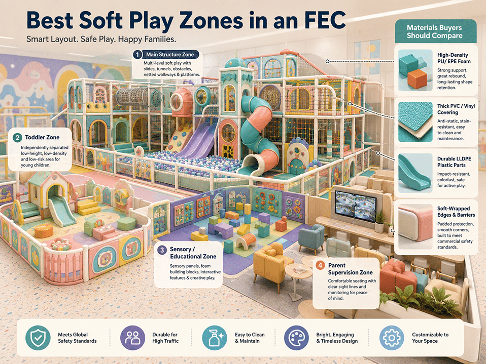 Die besten Softplay-Bereiche in einem Familienfreizeitzentrum mit Kleinkindbereich, mehrstufiger Spielanlage, Sinneszone, Elternsitzplätzen und langlebigen Materialien. Die besten Softplay-Bereiche in einem Familienfreizeitzentrum mit Kleinkindbereich, mehrstufiger Spielanlage, Sinneszone, Elternsitzplätzen und strapazierfähigen Materialien. China