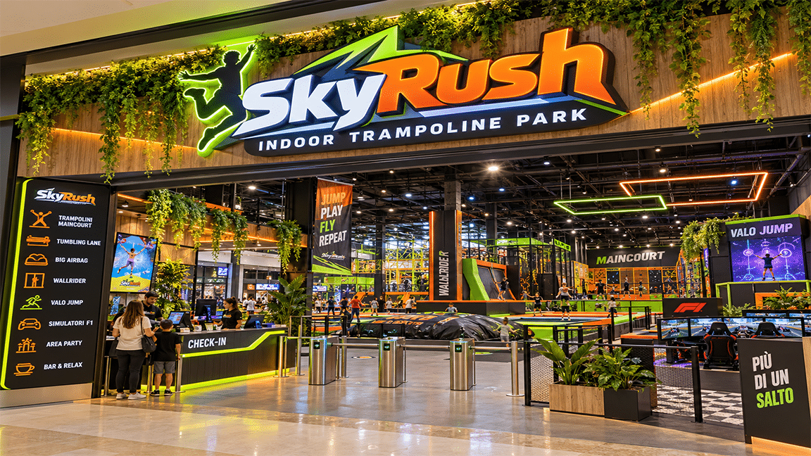 Large Indoor Trampoline Park Project in Italy manufacturer