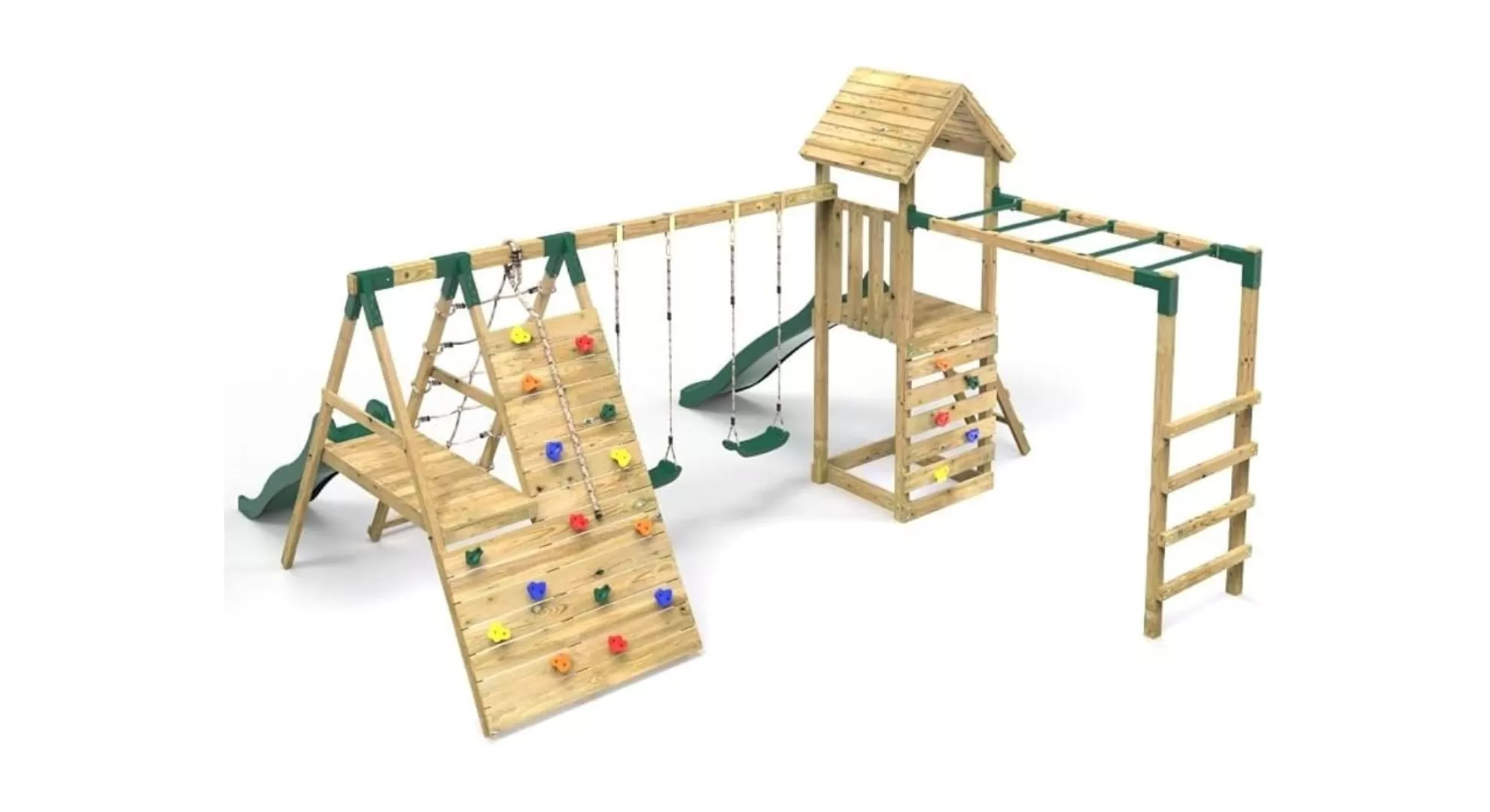 Traditional Plastic Playground Slide vs Montessori Wooden Climbing Structure