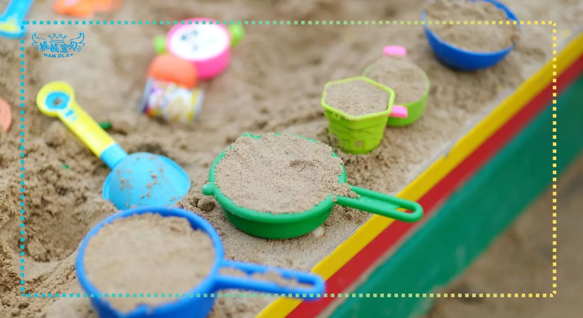 Challenge kids to build bridges or towers using sand, sticks, and water.