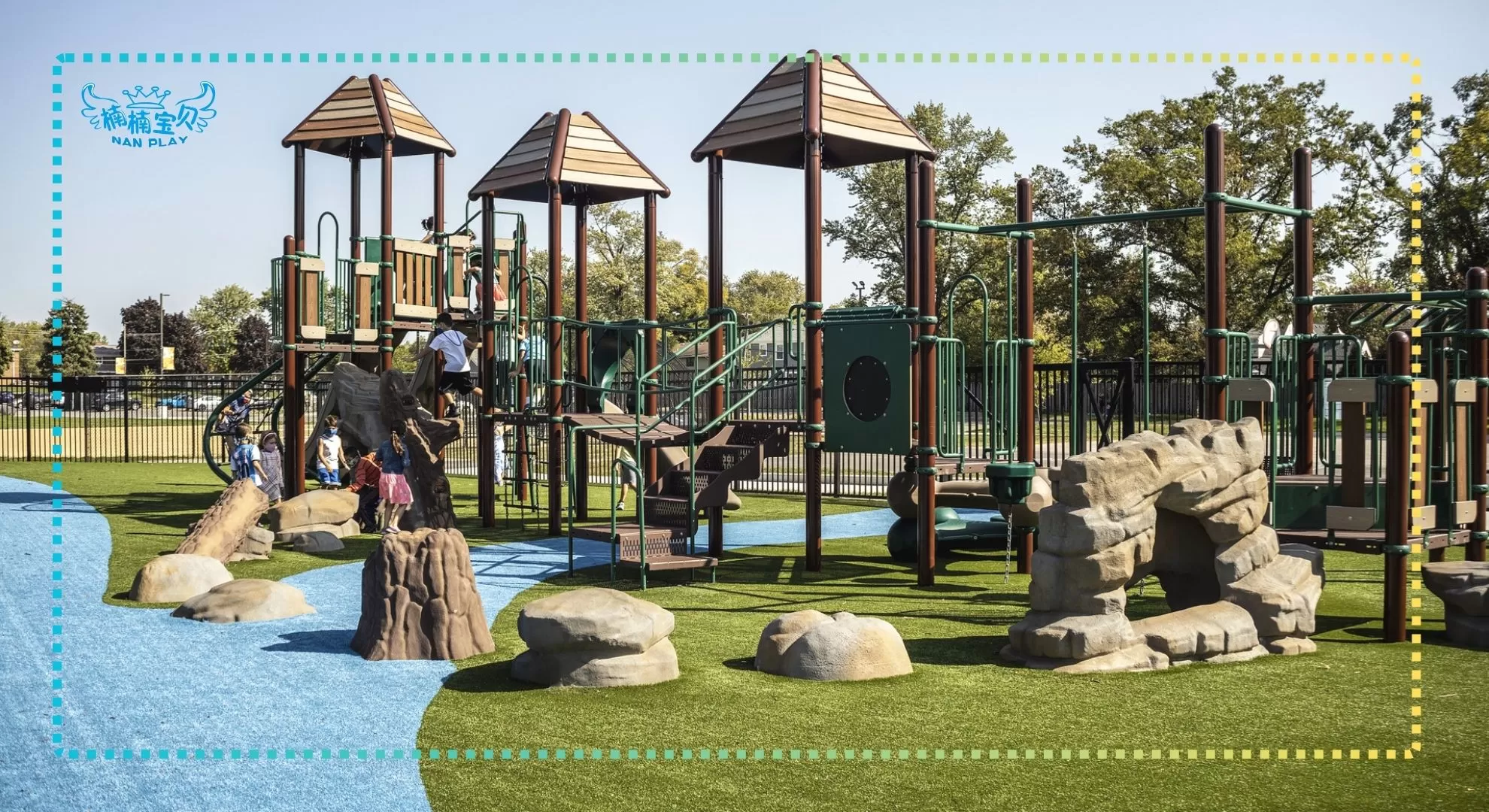Natural landscapes provide uneven terrain that challenges children’s coordination
