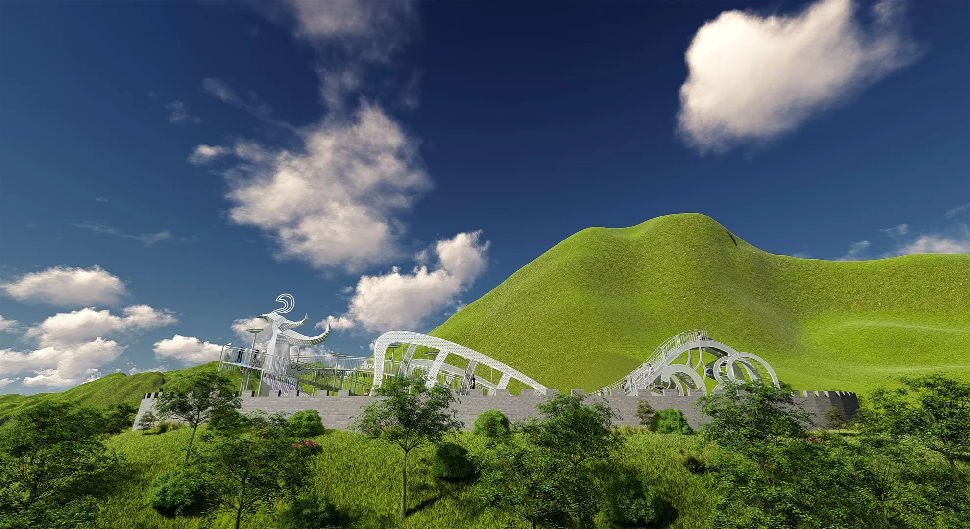 Outdoor Bird Shaped Playground2