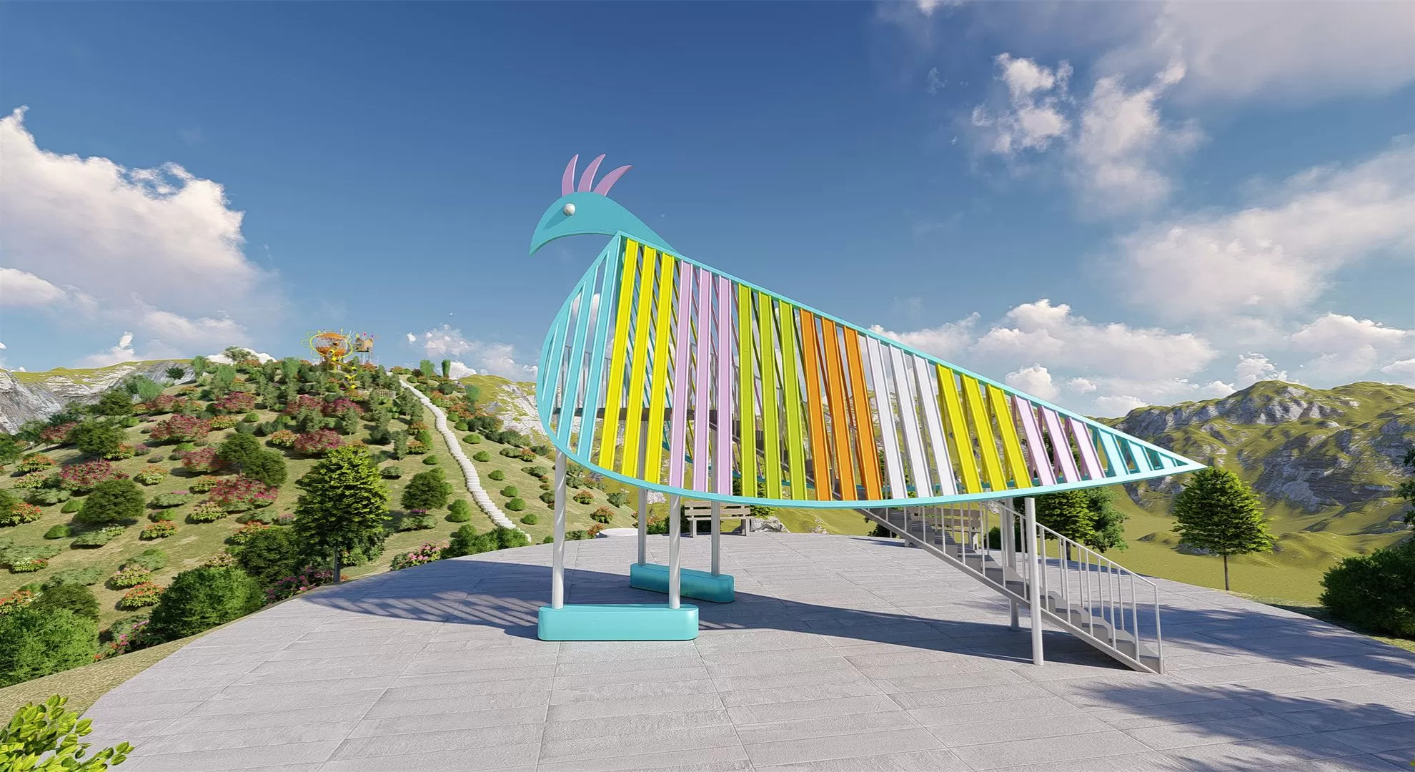 Outdoor Bird Shaped Playground3