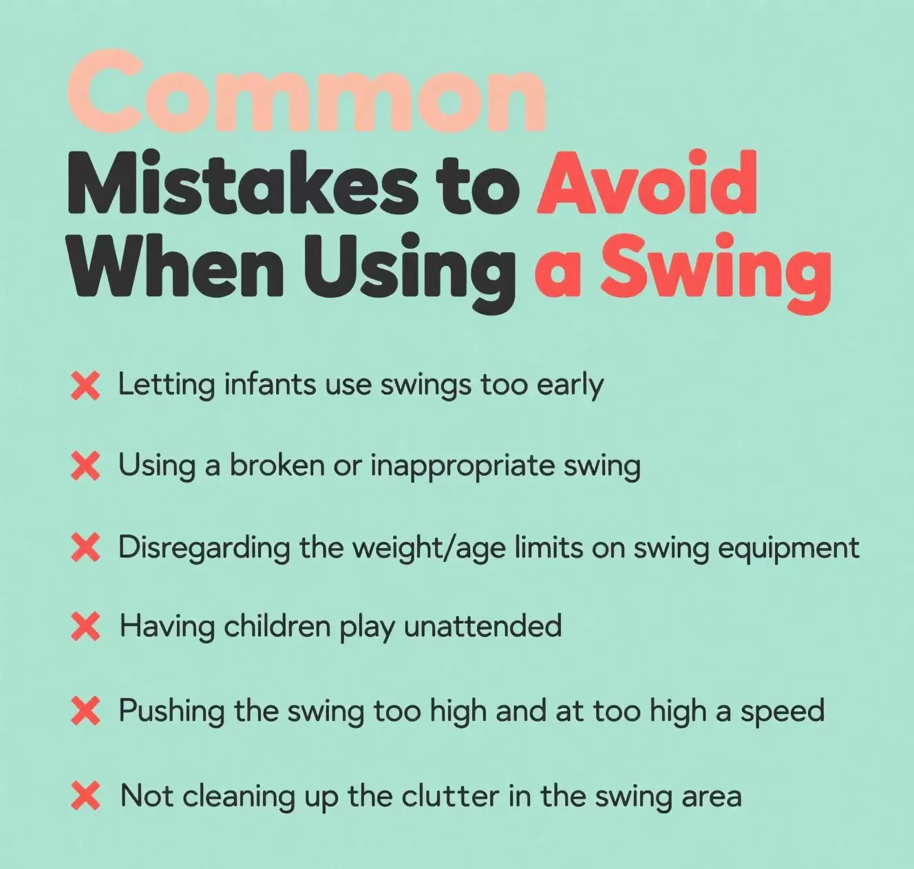 Common Mistakes to Avoid When Using a Swing