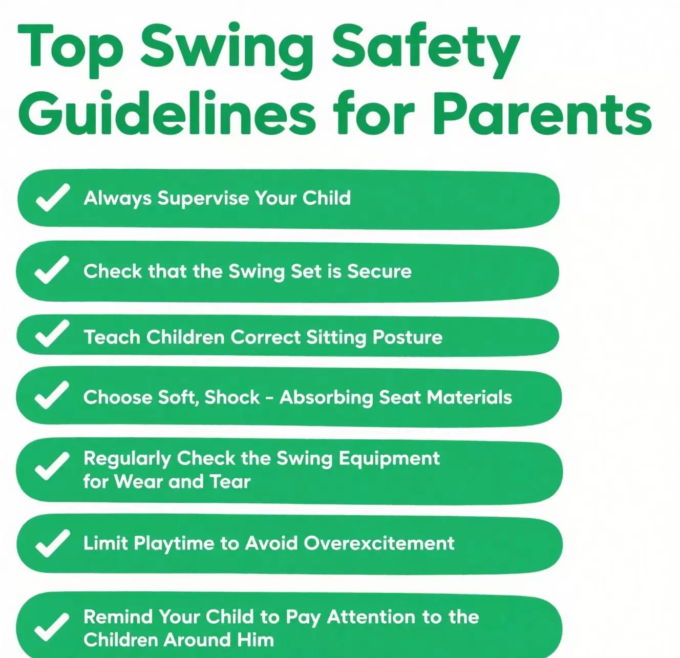 Top Swing Safety Guidelines for Parents